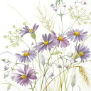IHR ペーパーナプキン☆LILAC ASTER☆(1枚/バラ売り)アスター 花柄 紫色 パープル ライラック デコパージュ 可愛い 素敵 お洒落 華やか シッ...