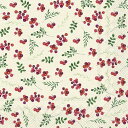 IHR ペーパーナプキン☆BERRY ALLOVER cream☆(1枚/バラ売り)ベリー 果実 木の実 赤い実 クリスマス 花柄 デコパージュ