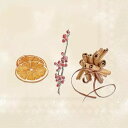 IHR ペーパーナプキン☆X-MAS FLAVOUR cream☆(1枚/バラ売り)クリスマス シナモン ドライフルーツ オレンジ 木の実 ボタニカル デコパー...