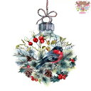 Fasana ペーパーナプキン☆My Winter friend☆(20枚入り)オーナメント 鳥 もみの木 松ぼっくり ベリー ヒイラギ クリスマス 素敵 デコ...