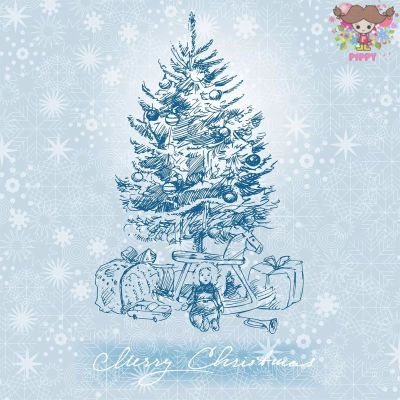 Fasana ペーパーナプキン☆Blue Christmas