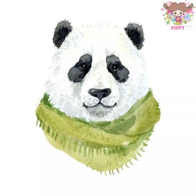 楽天Pippy 2号店Fasana ペーパーナプキン☆Winter Panda Bear☆（1枚/バラ売り）クリスマス 冬 マフラー パンダ 動物 素敵 可愛い お洒落 デコパージュ
