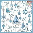 HOME FASHION ペーパーナプキン☆Winter Collection☆(1枚/バラ売り)オーナメント クリスマスツリー 雪 ヤドリギ ハート ヒイラギ...