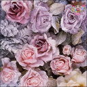 Ambiente ペーパーナプキン☆Winter roses☆ (1枚/バラ売り) 薔薇 バラ ばら 花柄 素敵 お洒落 デコパージュ
