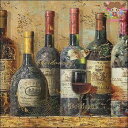 Ambiente ペーパーナプキン☆Best Wines☆ (1枚/バラ売り) ワイン ボトル グラス 素敵 お洒落 デコパージュ