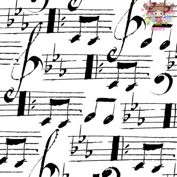 楽天Pippy 2号店PPD ペーパーナプキン☆Musique☆（20枚入り）楽譜 音符 音楽 バイオリン記号 デコパージュ