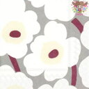 marimekko マリメッコペーパーナプキン ☆UNIKKO grey cream☆(20枚入り)ウニッコ グレー 白 花柄 デコパージュ カルトナージュ 可...
