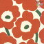 marimekko マリメッコペーパーナプキン ☆UNIKKO orange green☆（20枚入り）ウニッコ オレンジ グリーン 花柄 デコパージュ カルトナージュ 可愛い お洒落 華やか 素敵