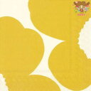 marimekko マリメッコペーパーナプキン ☆ISOT UNIKOT cream☆(20枚入り)ウニッコ 黄色 クリーム 花柄 デコパージュ カルトナージュ...