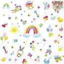 【25cmサイズ】IHR ペーパーナプキン☆WREATH FOR A BABY☆(1枚/バラ売り)(W25cm×L25cm)レインボー 太陽 おもちゃ ベビー ...