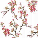 PPD ペーパーナプキン☆Fiori Rossi☆(1枚/バラ売り)桜 さくら サクラ 赤 ピンク 花柄 素敵 デコパージュ