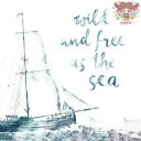 HOME FASHION ペーパーナプキン☆Wild and Free☆(1枚/バラ売り)ヨット 船 帆船 海洋 海 英字デコパージュ