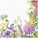 TETE a TETE ペーパーナプキン ☆Wildflowers Frame☆ (1枚/バラ売り)ワイルドフラワー 蜂 蝶 フレーム 花柄 デコパージュ 素敵
