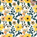 Fasana ペーパーナプキン☆Yellow floral pattern☆(1枚・バラ売り)小花 イエロー 黄色 花柄 ビビット 可愛い 素敵 エレガント お...