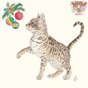 PPD ペーパーナプキン☆Celine Noel ☆(1枚/バラ売り)猫 キジトラ クリスマス オーナメント 素敵 可愛い お洒落 デコパージュ