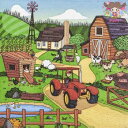 HOME FASHION ペーパーナプキン☆Little Farm☆(1枚/バラ売り)農園 農場 にわとり 牛 馬 アヒル 風景 素敵 可愛い お洒落 デコパー...