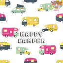 Paper+Design ペーパーナプキン ☆Happy Camper☆(1枚・バラ売り)キャンピングカー キャラバン キャンプ 乗り物 お洒落 エレガント 華...