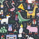 HOME FASHION ペーパーナプキン☆Funny Christmas☆(20枚入り)クリスマス 動物 恐竜 ユニコーン 豚 素敵 可愛い お洒落 デコパー...