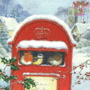 ti-flair ペーパーナプキン☆Red Post Box☆(1枚/バラ売り)ポスト 小鳥 木の実 雪 冬柄 デコパージュ 可愛い お洒落 素敵 エレガント