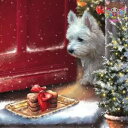 ti-flair ペーパーナプキン☆Delicious Westie Treats☆(20枚入り)クリスマス ウエスティ 犬 プレゼント デコパージュ 可愛い ...
