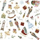 ti-flair ペーパーナプキン☆Nutcracker Suite☆(1枚/バラ売り)クリスマス くるみ割り人形 バレリーナ プレゼント 木馬 おもちゃ デコ...