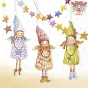 IHR ペーパーナプキン☆HANDMADE DOLLS apricot☆(1枚/バラ売り)人形 ハンドメイド 星 おもちゃ ハート デコパージュ 可愛い 素敵 ...