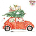 PPD ペーパーナプキン☆Christmas Delivery☆(1枚/バラ売り)サンタクロース プレゼント ギフト クリスマスツリー 車 雪 クリスマス 素敵...