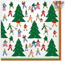 TETE a TETE ペーパーナプキン ☆Christmas tree☆ (20枚入り)クリスマスツリー 犬 サンタクロース 人 もみの木 クリスマス デコパージュ 素敵