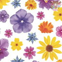 Paper+Design ペーパーナプキン ☆Flower flair☆(20枚入り)花柄 ひまわり カラフル かわいい お洒落 エレガント 華やかデコパージュ