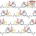 Paper+Design ペーパーナプキン ☆Heartbeat Bike white☆(1枚/バラ売り)自転車 ロードバイク 乗り物 かわいい お洒落 エレガ...