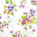 HOME FASHION ペーパーナプキン☆The Blooming☆(1枚/バラ売り)フラワー 花柄 春 植物 デコパージュ