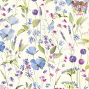 PPD ペーパーナプキン☆Fiori☆(1枚/バラ売り)野花 植物 蝶 花柄 素敵 可愛い お洒落 デコパージュ