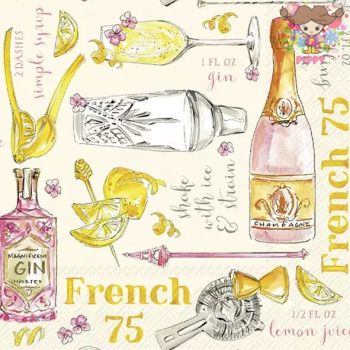 25cmIHR ڡѡʥץFRENCH 751/Х(W25cmL25cm) ̡ GIN ƥ  磻 ܥȥ ʪ ǥѡ İ ޯ Ũ ڤ䤫