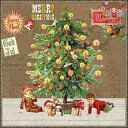 Ambiente ペーパーナプキン☆Under the X-Mas tree brown☆ (20枚入り) クリスマスツリー 子供 犬 猫 ギフト 英字 ヴィンテージ クリスマス かわいい 素敵 お洒落 可憐 エレガント デコパージュ ハンドメイド