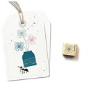 【在庫限り】cats on appletrees ミニスタンプ☆手書き風 シンプルな花 花柄 フラワー 植物(Blossom 17)☆木製 プレゼント クラフト...