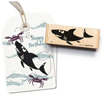 cats on appletrees スタンプ☆サメ 鮫 大 魚 生き物(HAJO THE SHARK)☆木製 プレゼント クラフト 雑貨 保育園 幼稚園 先生【メール便発送可】 cats on appletrees スタンプ☆サメ 鮫 大 魚 生き物(HAJO THE SHARK)☆木製 プレゼント クラフト 雑貨 保育園 幼稚園 先生【メール便発送可】