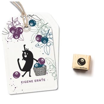 cats on appletrees ミニスタンプ☆ブルーベリー 実 果物(Blueberry)☆木製 プレゼント クラフト 雑貨 保育園 幼稚園 先生