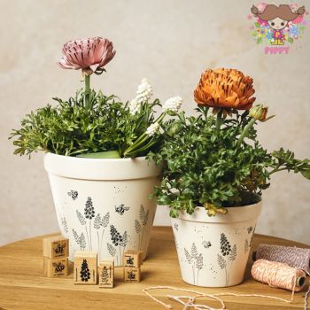 cats on appletrees ミニスタンプ☆ミツバチ みつばち 蜂 昆虫(Bee Erhard)☆木製 プレゼント クラフト 雑貨 保育園 幼稚園 先生【メール便発送可】の商品画像 2