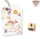 cats on appletrees ミニスタンプ☆Stechpalme 3 Ilex☆ヒイラギ モチノキ 植物 クリスマス木製 プレゼント クラフト 雑貨 保育園 幼稚園 先生【メール便発送可】