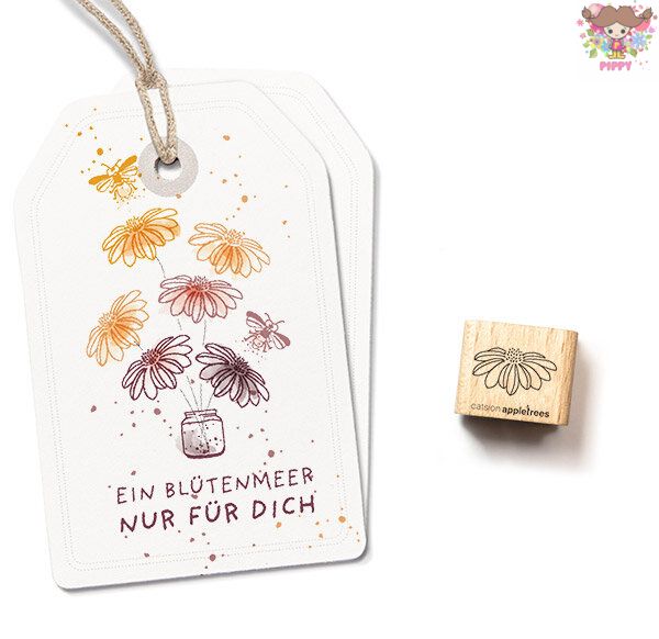 Rakuten - cats on appletrees ミニスタンプ☆Blossom 63☆ガーベラ 花柄木製 プレゼント クラフト 雑貨 保育園 幼稚園 先生【メール便発送可】