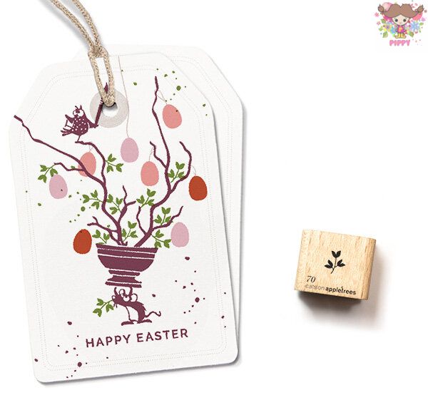 Rakuten - cats on appletrees ミニスタンプ☆Blossom 70☆葉 枝 ボタニカル 植物木製 プレゼント クラフト 雑貨 保育園 幼稚園 先生【メール便発送可】