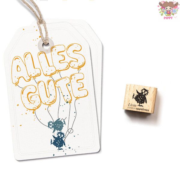 Rakuten - cats on appletrees ミニスタンプ☆Chick Livio☆ひよこ 鳥 とり 右手上げる 動物木製 プレゼント クラフト 雑貨 保育園 幼稚園 先生【メール便発送可】