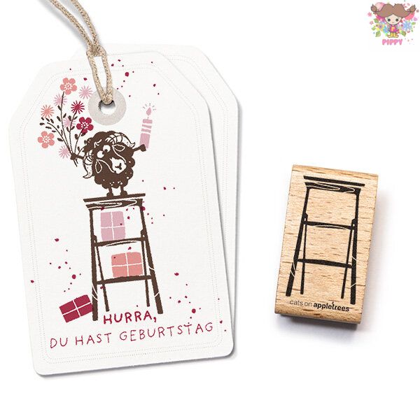 Rakuten - cats on appletrees スタンプ☆Wooden Ladder☆はしご 脚立 インテリア木製 プレゼント クラフト 雑貨 保育園 幼稚園 先生【メール便発送可】