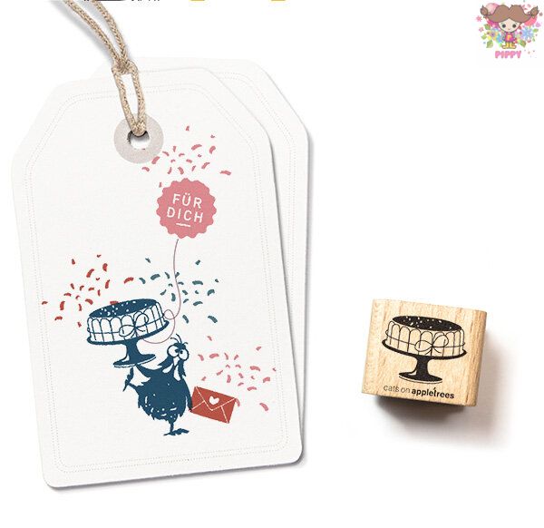 Rakuten - cats on appletrees スタンプ☆Cake 4☆ケーキ ホールケーキ スイーツ デザート 食べ物木製 プレゼント クラフト 雑貨 保育園 幼稚園 先生【メール便発送可】