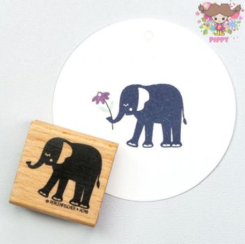 Perlenfischer スタンプ☆Elefantenbaby☆ゾウ ぞう 子供 動物木製 プレゼント クラフト 雑貨 保育園 幼稚園 先生【メール便発送可】