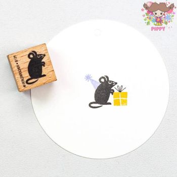 Perlenfischer スタンプ☆Maus stehend☆ねずみ ネズミ マウス 動物木製 プレゼント クラフト 雑貨 保育..