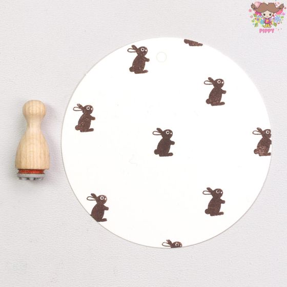 Rakuten - Perlenfischer 可愛いコーン型スタンプ（S）☆Bunny standing 2 mini☆うさぎ ウサギ 立っている ミニ木製 プレゼント クラフト 雑貨 保育園 幼稚園 先生【メール便発送可】