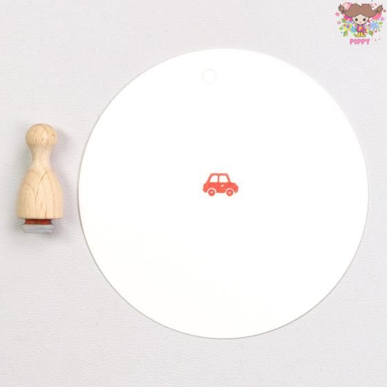 Rakuten - Perlenfischer 可愛いコーン型スタンプ（S）☆Car mini☆車 カー ミニ木製 プレゼント クラフト 雑貨 保育園 幼稚園 先生【メール便発送可】