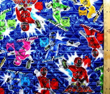 Q- キャラクター キルティング 生地 烈車戦隊トッキュウジャー ( 紺 ) ( キルト キルティング生地 布 入園 入学 )