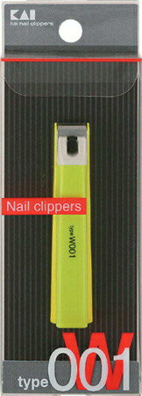 [エントリーでP10倍!] 貝印 Nail Cippers ツメキリtypeW001 グリーン KE0110 爪切り ネイルケア ツメキリ 身だしなみ 衛生用品 美粧